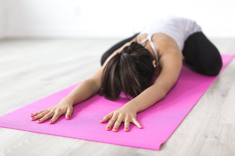 Yoga pose for balanced energy flow